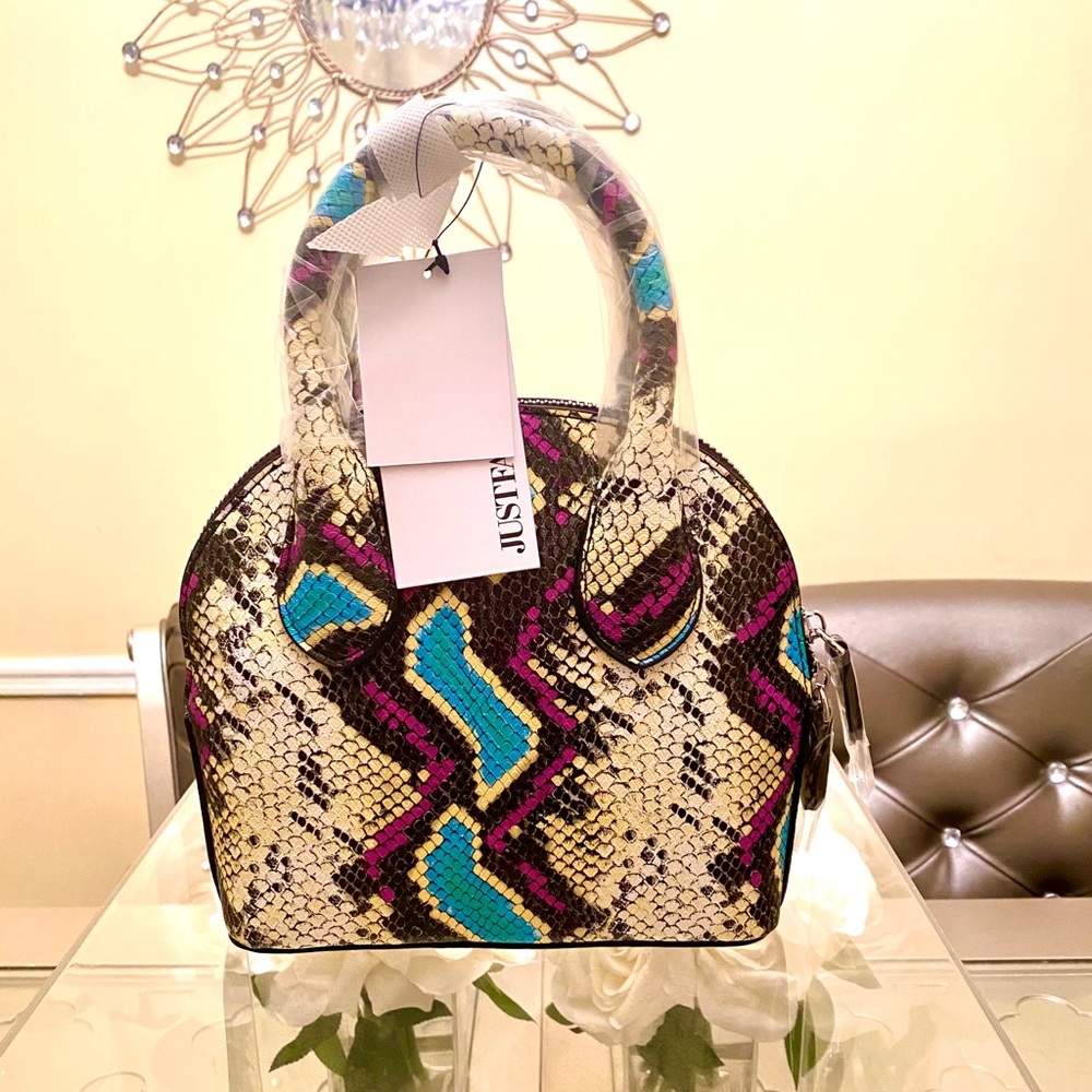 NEON SNAKE CROSS BODY MINI BAG